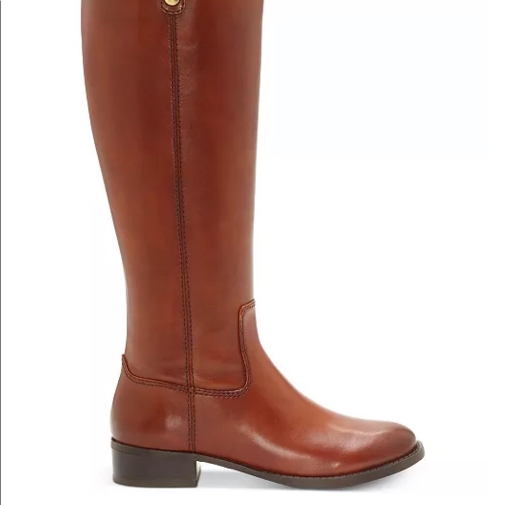 INC Fawne Wide-Calf Riding Leather Boots